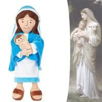 Mère Marie en peluche Mère de Jésus en peluche poupée Christ jouets religieux sauveur en peluche figure religieuse chrétienne d N°1