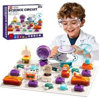 Jeu éducatif Physique Espace Kit Électronique D'Expériences Scientifiques - 30 Blocs De Circuits, 128 Projets - Jouet STEM Pour Enfants 8 Ans Et Plus