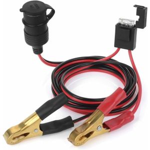 4.0M Rallonge Prise Allume-Cigare De Voiture étanche Avec Fusible 15A, 12V/24V Adaptateur Allume Cigare Cble Dextension 17awg 70064600