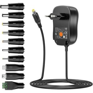 Alimentatore AC/DC 15V 1A 5.5x2.1 Trasformatore Elettronico 100V - Aglow.it