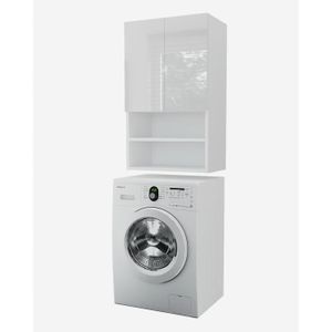 Meuble de rangement pour machine à laver à tambour - Kit empilable pour  lave-linge et sèche-linge - Étagère de rangement pour salle de bain,  cuisine