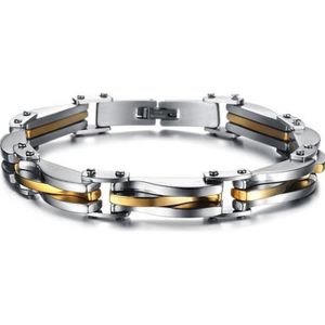 Bracelet Torsadé Argenté Croisé - Acier Inoxydable - Unisexe - Neuf Sans Emballage