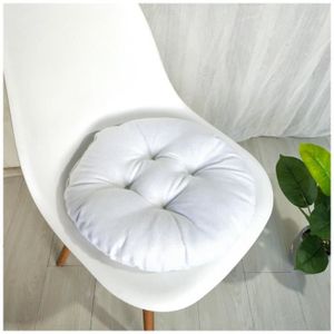 Coussin De Chaise Rond Imperméable En Cuir PU - Tailles 30/35/40 Cm, Antidérapant, Lavable