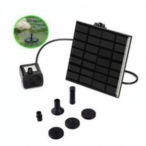 POMPE ARROSAGE Le noir Pompe à eau de jardin à panneau solaire 7V 1.5W sans balais, fontaine d'étang, piscine, Aquarium, poi