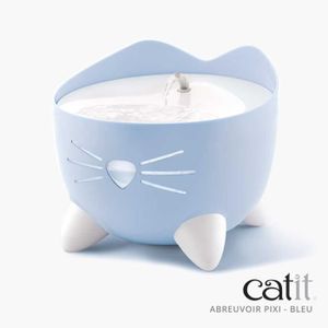 FONTAINE À EAU CAT IT Fontaine à eau automatique pour chat - 2,5 L - Bleu