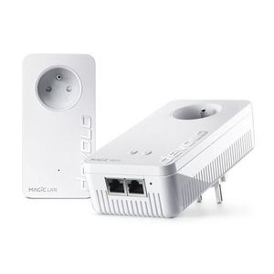 COURANT PORTEUR - CPL Starter Kit Adaptateur CPL Devolo Magic 2 WiFi 6 Blanc