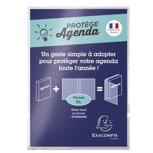 AGENDA - ORGANISEUR Protège-agenda EXACOMPTA pour agenda taille XL 12,5x17,5