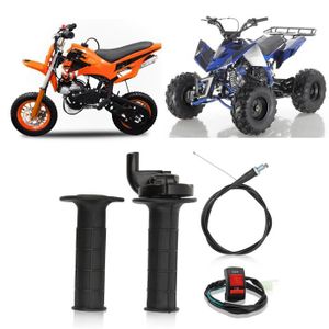 Yosoo Thumb Câble, Contrôleur d'accélérateur Thumb Câble de montage Pour  moto ATV Dirt Bike Avec câble de tirage accélérateur pour quad essence pour