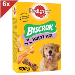 FRIANDISE PEDIGREE Biscrok Biscuits croquants multi mix pour chien 6x 500g