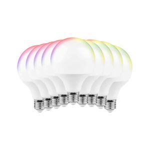 AMPOULE INTELLIGENTE Ampoule LED Connectée Wifi E27 11W G95 RGBW (Pack de 10) - SILUMEN