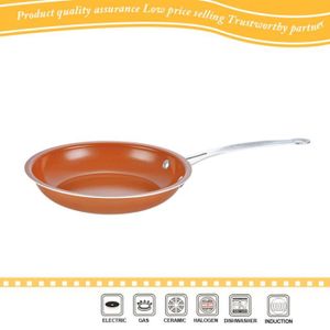 MSV 110499 Po/êle en Aluminium Rouge 28 cm Silicone Blanc rev/êtement int/érieur en c/éramique