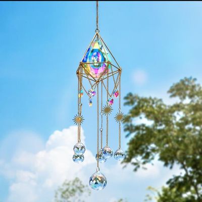 Lot De 7 Attrape-Soleil En Cristal - Décoration Suspendue Arc-en-Ciel Pour Maison, Jardin Et Mariage