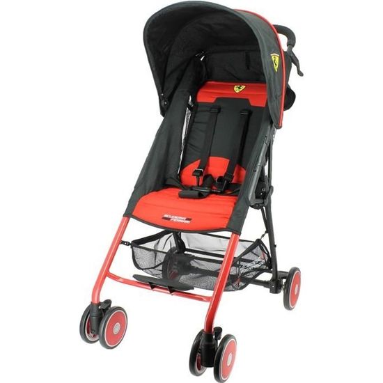 poussette canne ferrari rouge