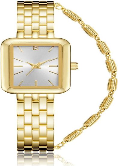 Montre Classique Élégante avec Bracelet en Acier Inoxydable