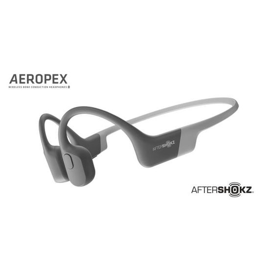 Aeropex gris lunaire - Casque à Conduction Osseuse sans Fil avec Bluetooth