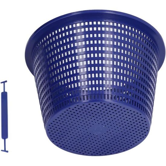 Panier Skimmer Piscine 8.07'' Fond Lesté Poignée Verrouillable Compatible Hayward Swimquip Pentair - Blanc
