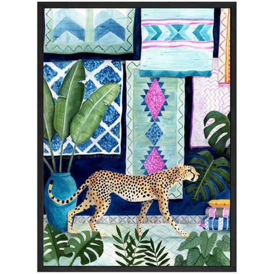 Carte De Visite Motif Léopard Tendance | Vecteur Premium