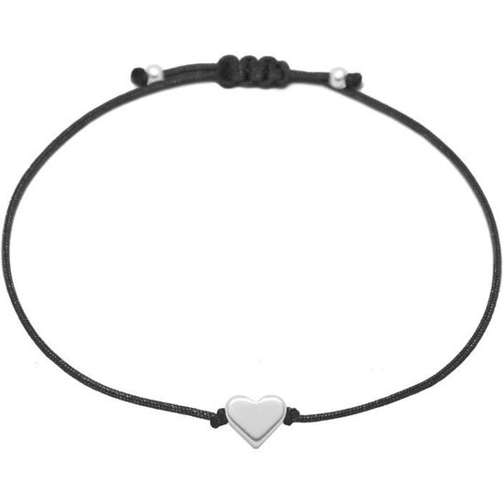 Bracelet CLEOR en Argent 925/1000 et Oxyde Noir Blanc - Achat / Vente