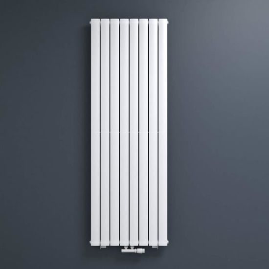 Radiateur à Eau Chaude Mural Mai & Mai FV Blanc 180x61 cm en Acier Design Vertical