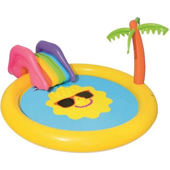 Piscine Gonflable pour enfants - BESTWAY - Sunnyland Splash Play - 237x201x104 cm - PVC - Extérieur