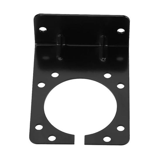 Support De Fixation Pour Prise De Remorque – Plaque De Montage En Fer Noir, Universelle Pour Camping-car, Camion, Utilitaire