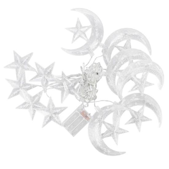 Guirlande Lumineuse à Piles 1 Mètre 10 LEDs - Fils Argent Faciles à Sculpter, Pour Décoration Noël, Fête, Chambre