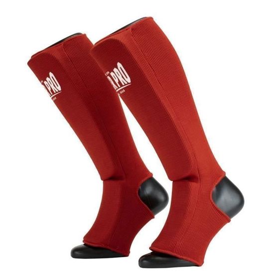 Protège-tibias élastiques MTG Pro Pour Muay Thai, Boxe, Sparring - Taille X-Small, Neufs