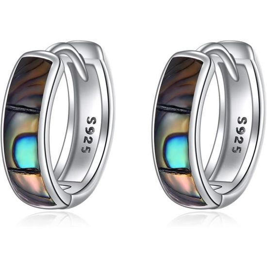 Boucles D'Oreilles Créoles Viking Runes – Argent Sterling 925, Design Nordique Mystique – Cadeau Homme Femme Idéal