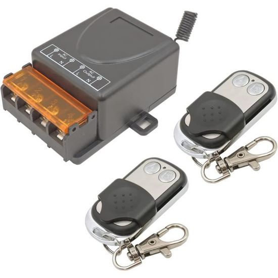 Interruttore Luce Senza Fili DieseRC - Ricevitore RF 433Mhz Con 2 Telecomandi, Fino A 1500W - Per Casa, Ufficio - Foto 11