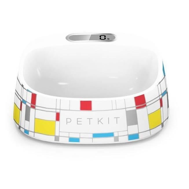 PETKIT Gamelle avec balance - Design Mondrian - Pour chien et chat