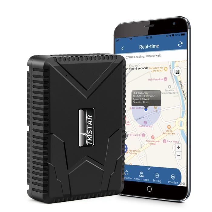 TKSTAR Tracker GPS Aimanté Étanche 4 mois Longue Attente Suivi en Temps Réel Antivol Traceur GPS pour Voiture Camion Moto TK915