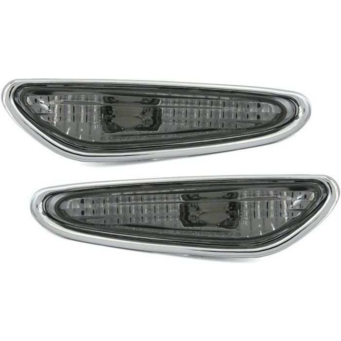 2 CLIGNOTANT LATERAUX NOIR CRISTAL BMW SERIE 3 E46 BERLINE PHASE 2 ET SERIE 5 E60 E61 X3 E83