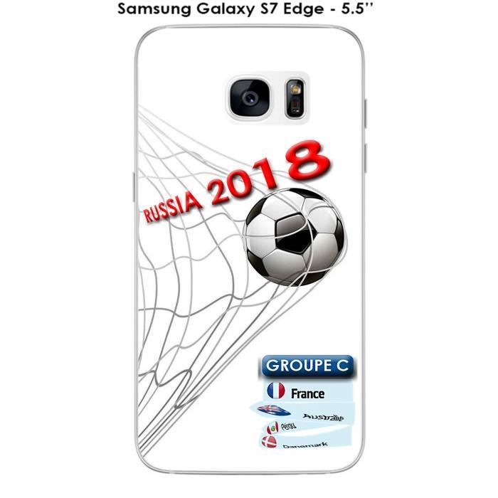 Coque Samsung Galaxy S7 Edge - 5.5 - - SM-G935 design Foot - 2 - Coupe du monde Russie 2018