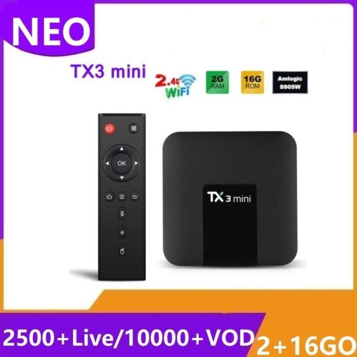 1 an de code NEO IPTV pour une utilisation français arabe avec lien m3u, android tv box