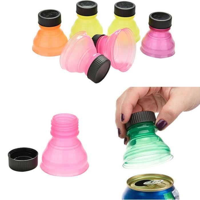 CHA 6 pièces Soda économiseur bière boisson canette bouchon couvercle couvercle rabattable bouteille couvercle supérieur couvercle