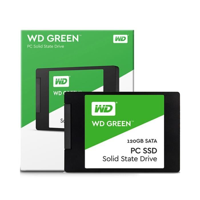 Western Digital WD SSD PC vert 120GB SATA 6GB / s disque dur interne Sabit disque dur interne pour ordinateur portable WDS120G2G0A