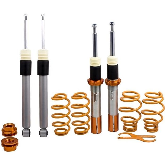 Combinés Filetés pour VW Golf 5 6 Jetta 3 Passat Touran Réglable Suspension Coilover