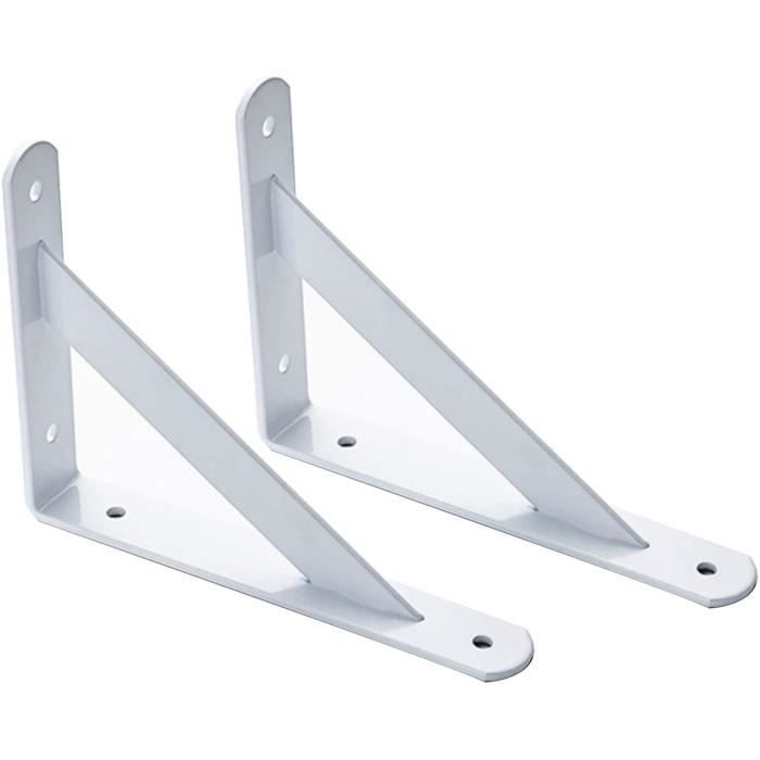 Supports d' eacutetag egravere Triangulaires en Angle de 90 Degr eacutes 2 Pi egraveces Supports Eacutequerre d rsquo eacutet