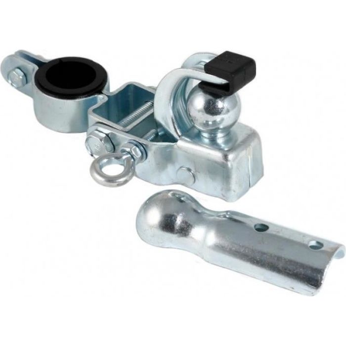attelage de remorque pour bicyclette acier argent