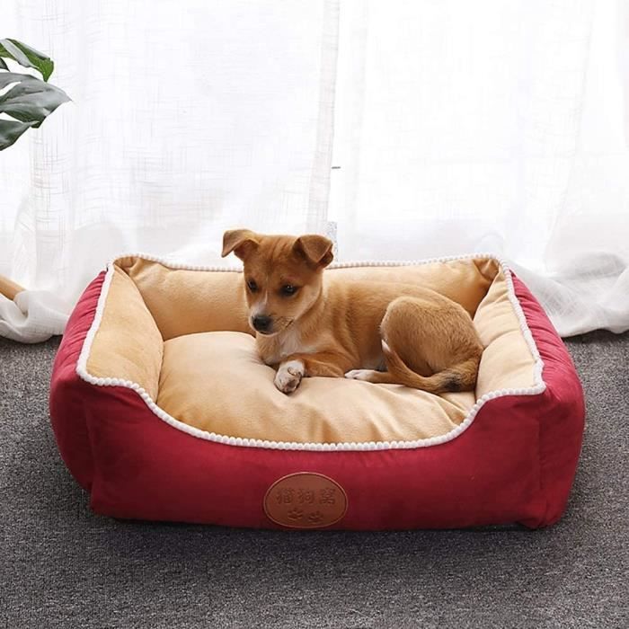 Litières pour chats et chiens, divers petits anima ACI ABRICHER RED + BEIGE CACHEMERRE + Toile antidérapante + Litière de chat de