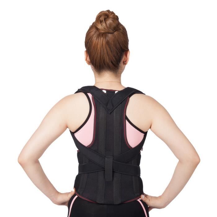 Ceinture lombaire Posture Correcteur de Marque Epaule Dos Soutien Correcteur de posture Unisexe S