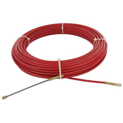 Aiguille long. 50m en acier et nylon diam. 6mm.