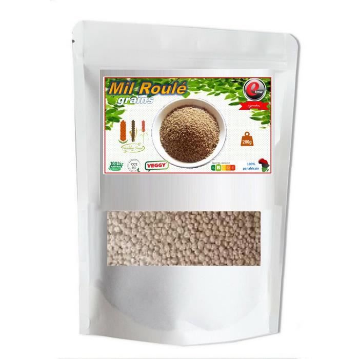Farine de Mil roulée - Qualité supérieure - 200g