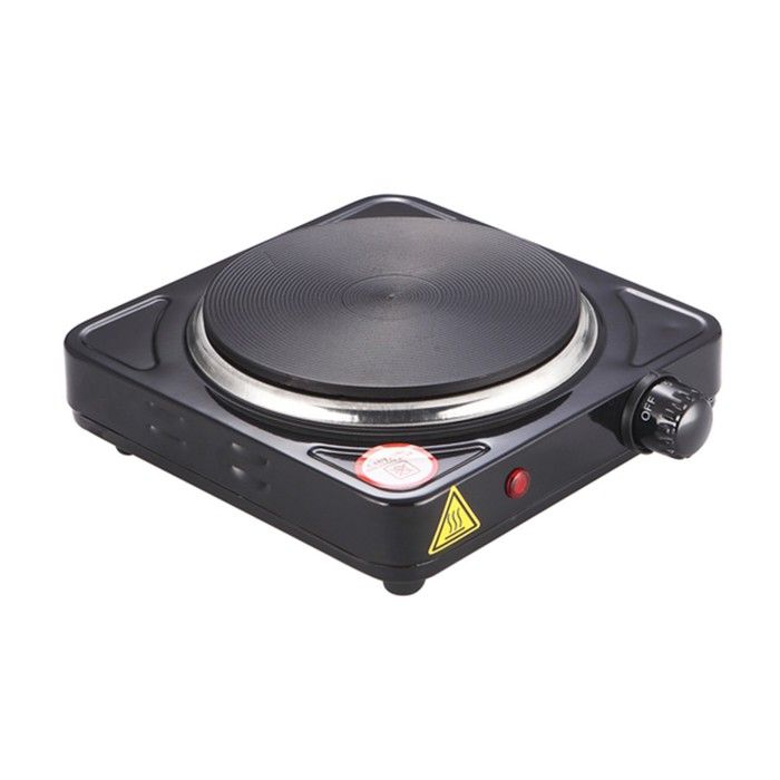 Jago® Plaque de Cuisson - Portable, 1000 W, Ø 15.5 cm, en Acier, Noir - Plaque Chauffante Électrique, Réchaud, Table de Cuisson