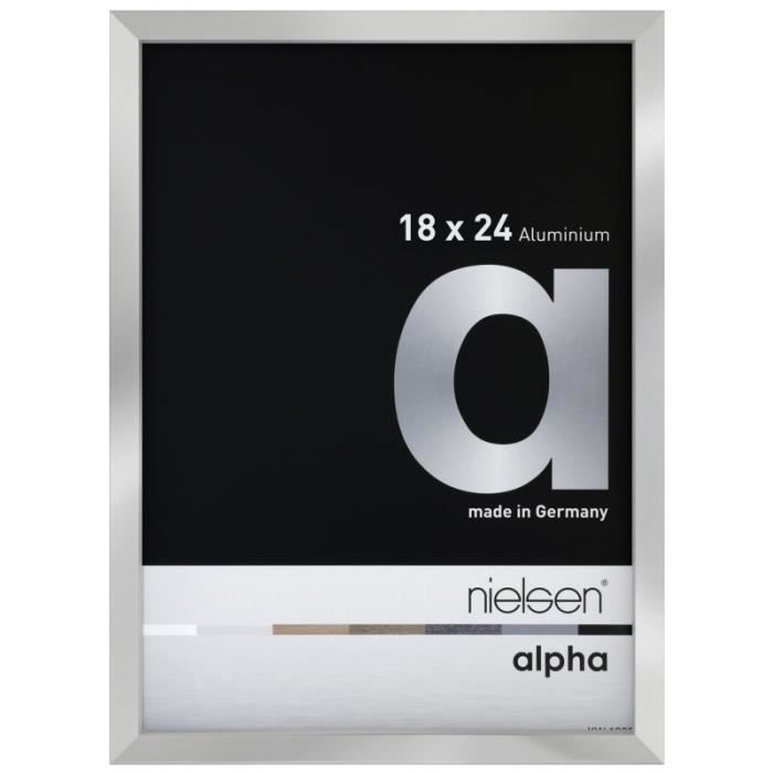 Cadre Nielsen Alpha 18x24 cm argent poli 18 x 24 cm Argenté