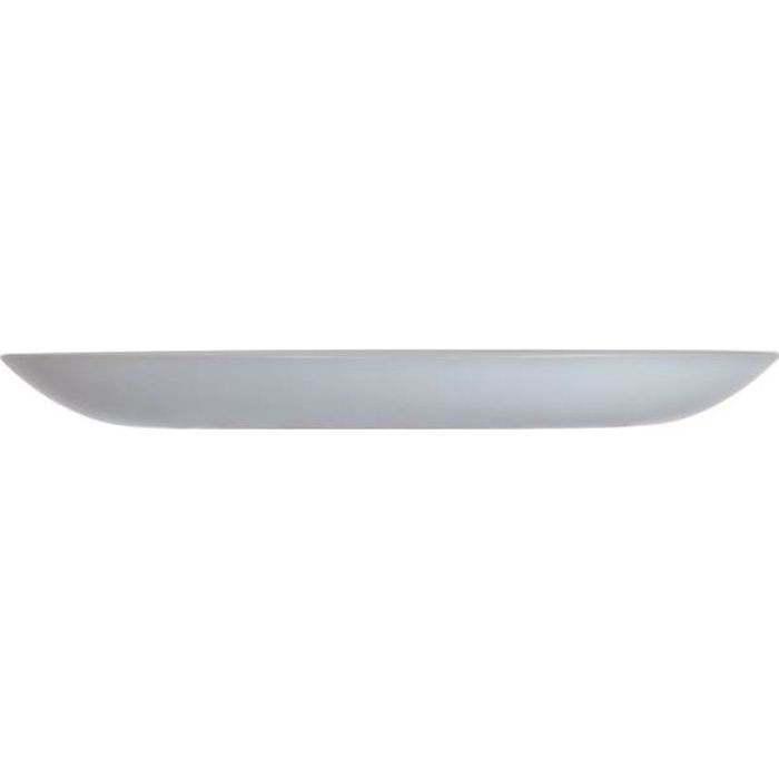 Assiette à dessert en Opale gris 19 cm - Diwali Granit - Luminarc Gris
