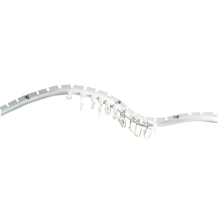 Rail de rideaux - Plastique cintrable