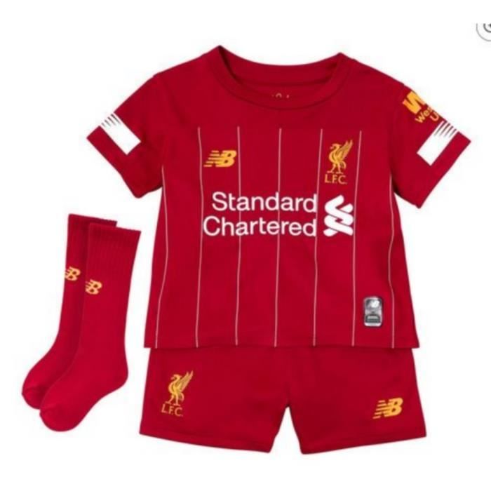 Nouveau Mini-Kit Officiel Enfant New Balance Fc Liverpool Domicile Saison 2019-2020