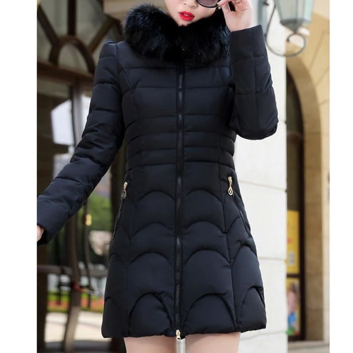 Manteau chaud à capuche pour femmes