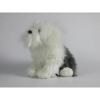 NICOTOY Peluche Chien de berger Foppy avec billes - 26 cm